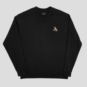 PASS~PORT "BOBBY" EMBROIDERED SWEATER BLACK