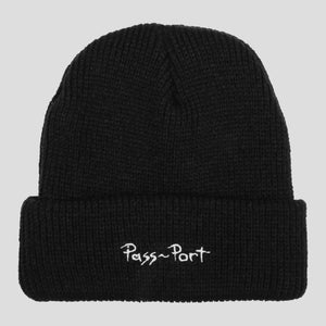 PASS~PORT TOBY ZOATES "COPPERS" BEANIE BLACK