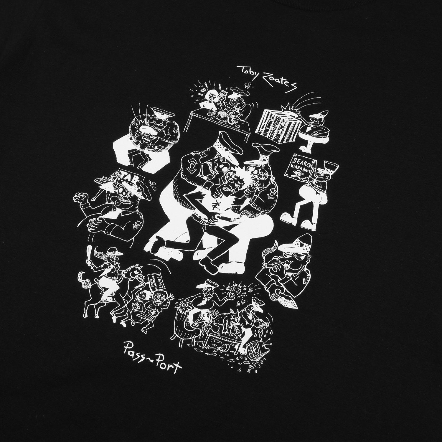 PASS~PORT TOBY ZOATES "COPPERS" TEE BLACK