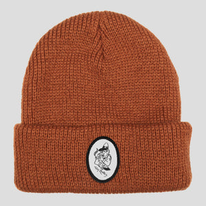 PASS~PORT TOBY ZOATES "COPPERS" BEANIE RUST