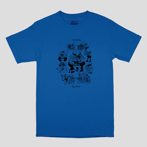 PASS~PORT TOBY ZOATES "COPPERS" TEE ROYAL BLUE