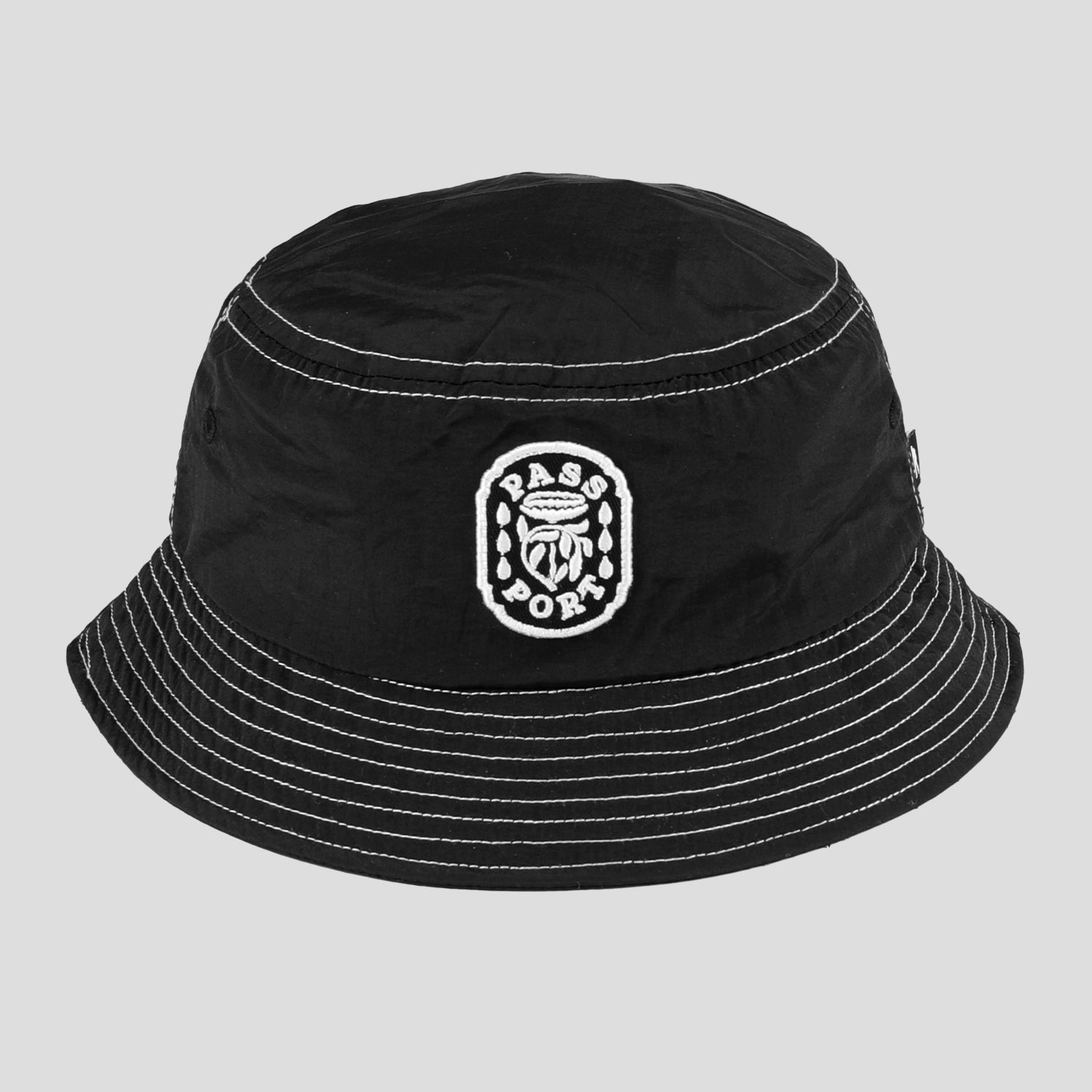 Pass~Port Fountain RPET Bucket Hat - Black