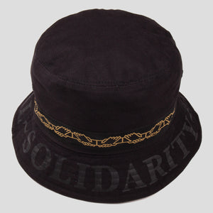PASS~PORT "INTER SOLID" REVERSABLE BUCKET HAT BLACK