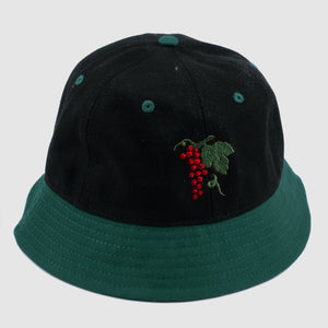 PASS~PORT "LIFE OF LEISURE" BUCKET HAT BLACK/FOREST GREEN