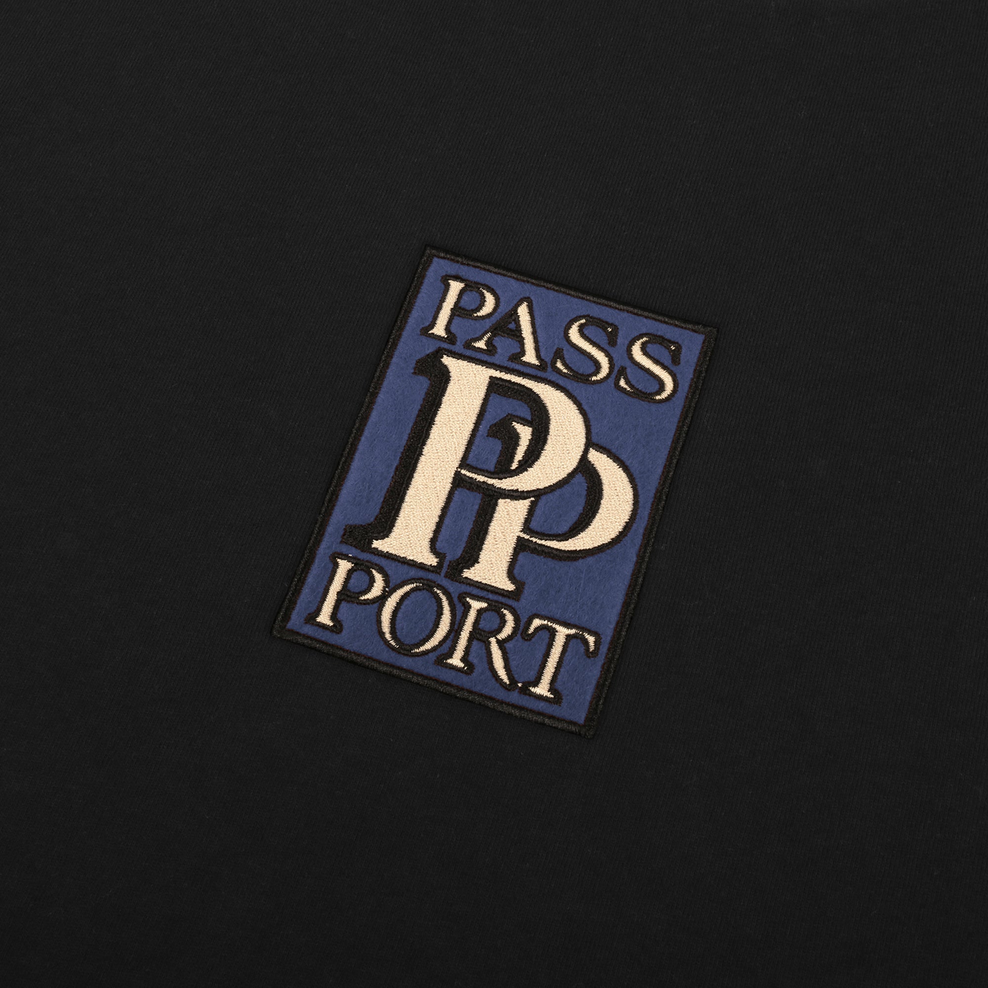 PASS~PORT "PP EMBROIDERY" HOOD BLACK