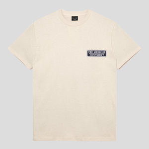PASS~PORT "WHOLE OF COMMUNITY" TEE NATURAL
