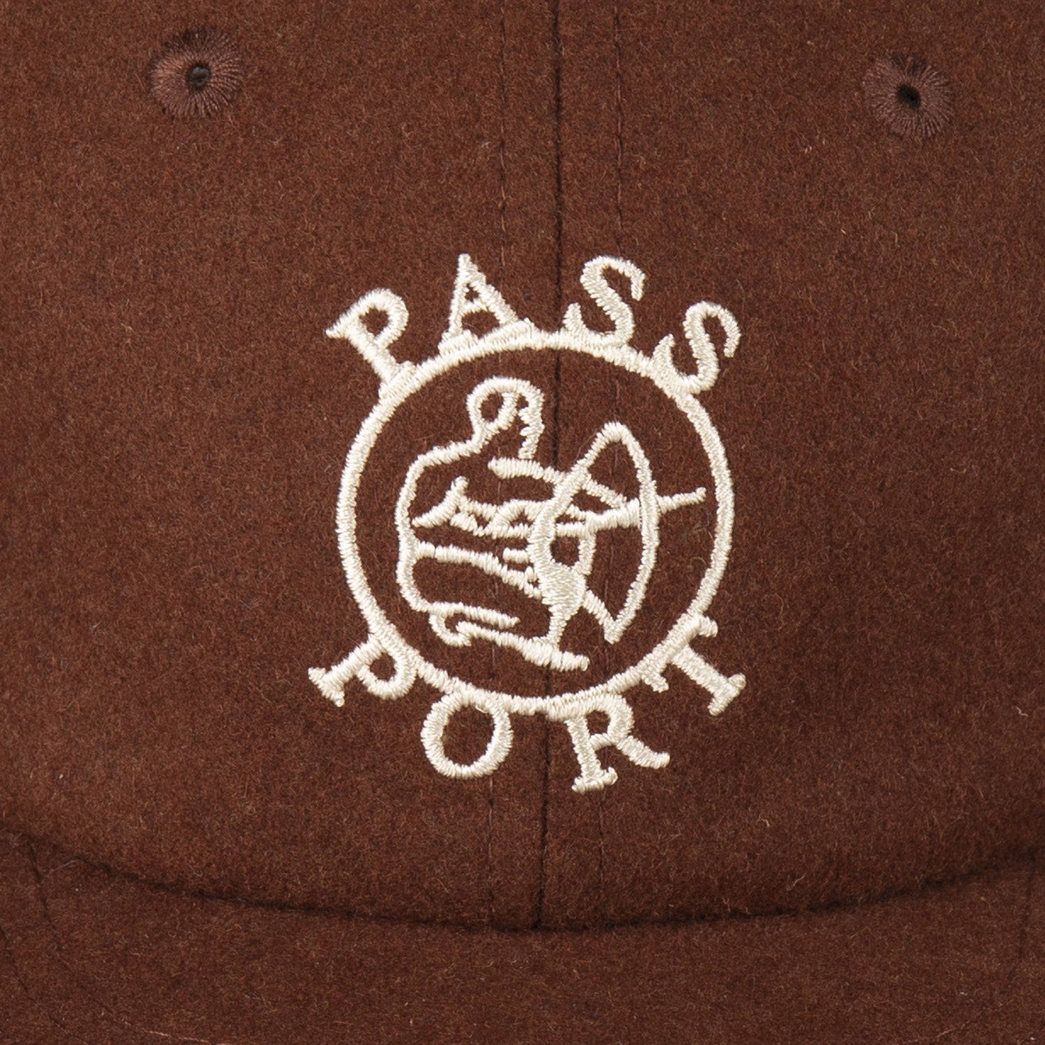 Pass~Port Potters Mark Woolen Cap - Rust