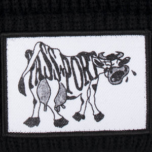 Pass~Port Crying Cow Beanie - Black