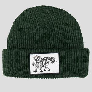 Pass~Port Crying Cow Beanie - Forest Green