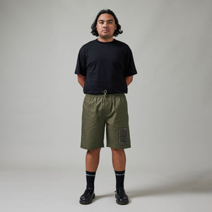 Pass~Port Drain Ripstop Casual Short - Olive