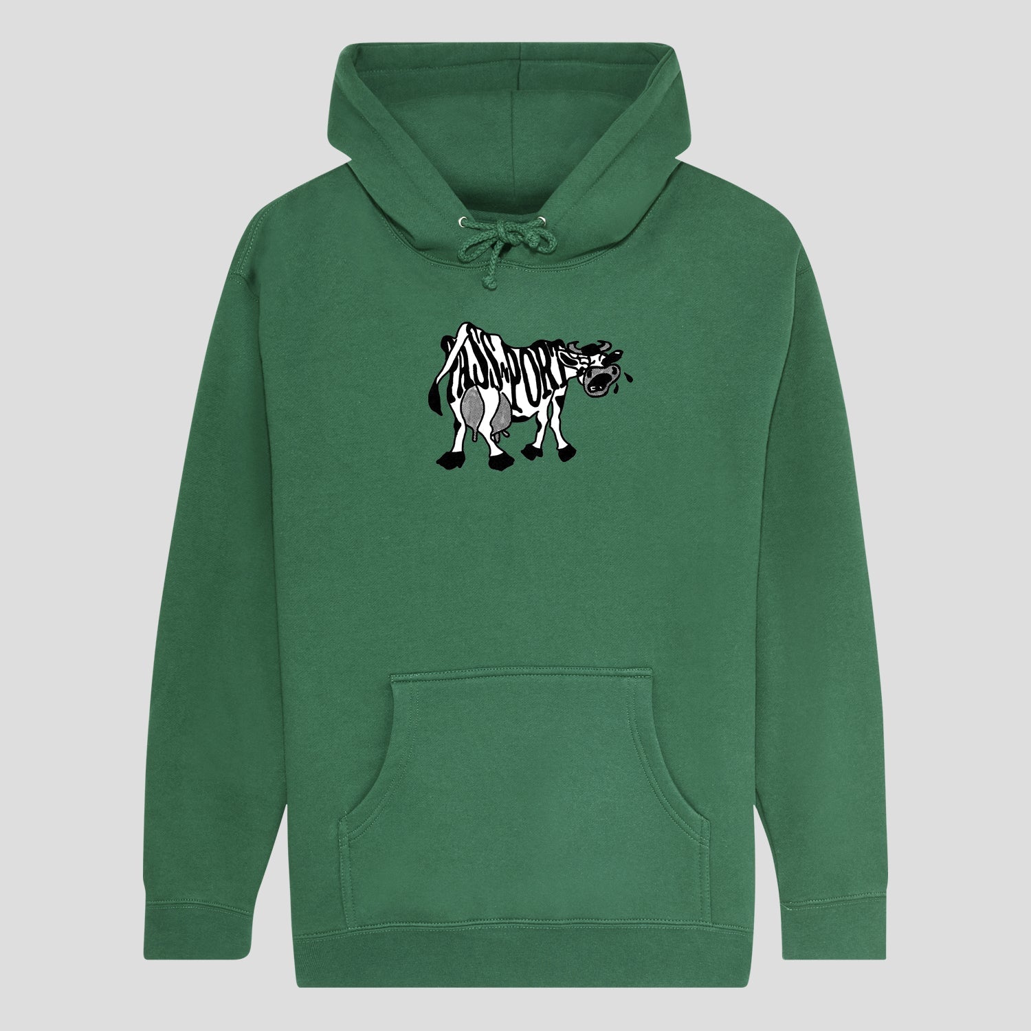 Pass~Port Crying Cow Hoodie - Kelly Green