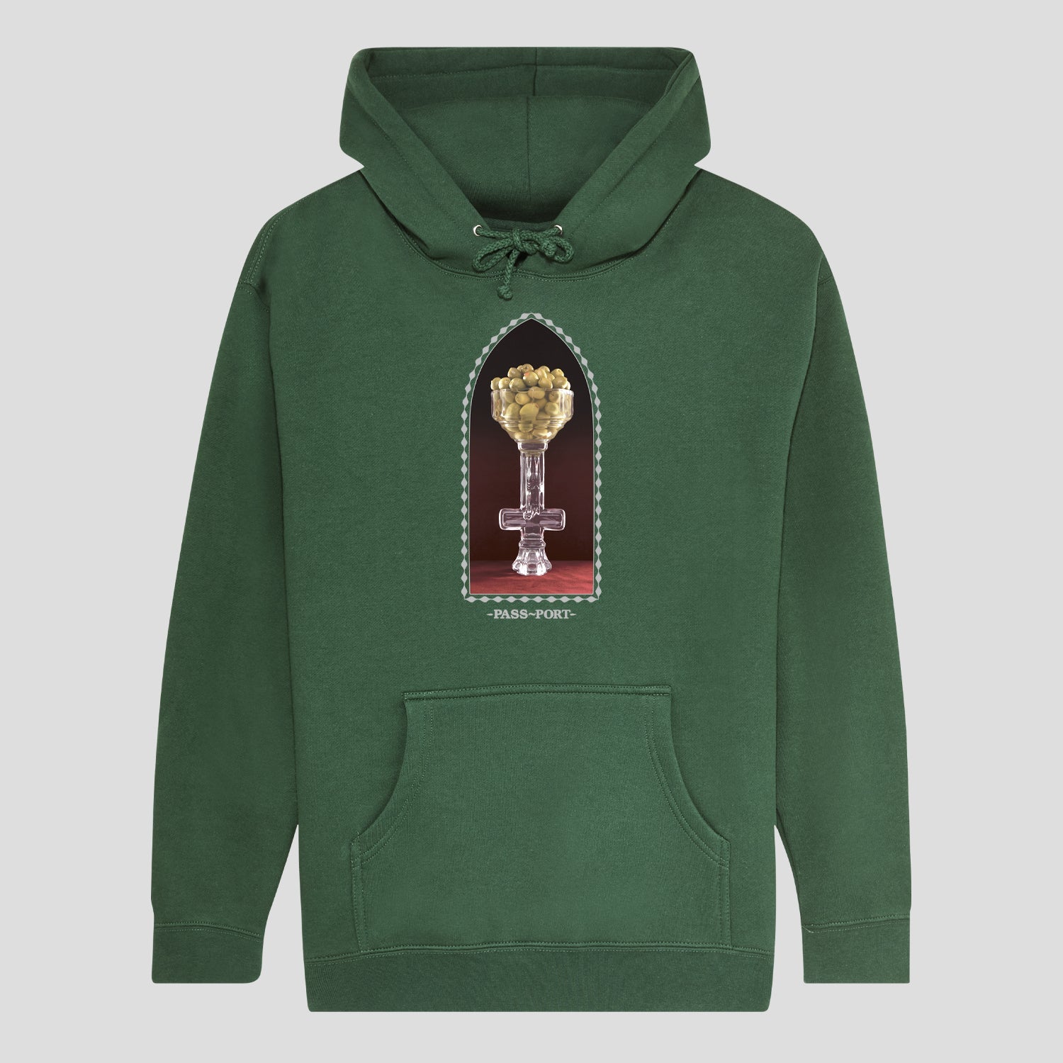 Pass~Port Crystal Olives Hoodie - Forest Green
