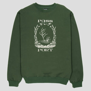 Pass~Port Everglade Embroidery Sweater - Forest Green