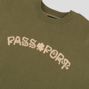 PASS~PORT "SHAM" KNITTED SWEATER OLIVE