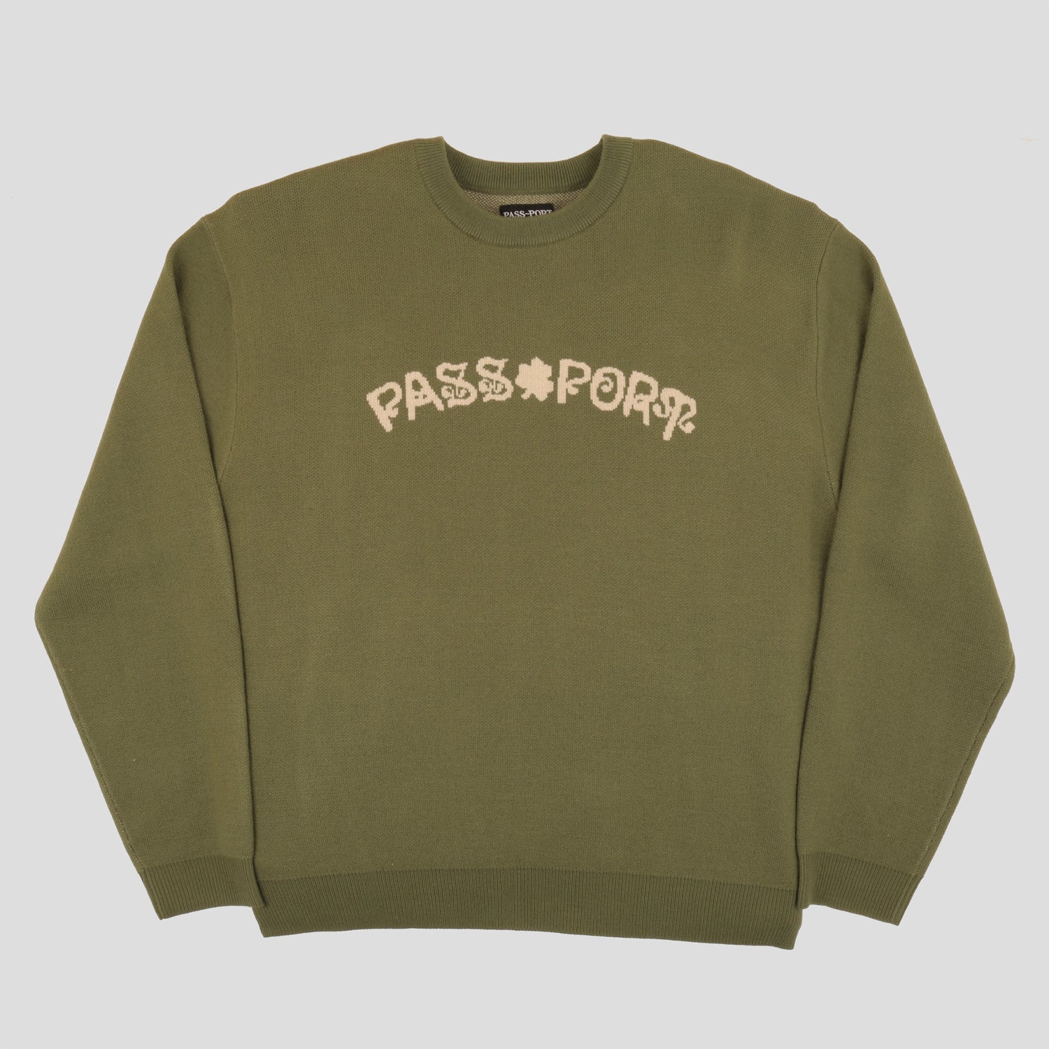 PASS~PORT "SHAM" KNITTED SWEATER OLIVE
