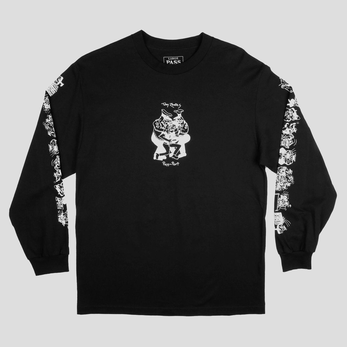 PASS~PORT TOBY ZOATES "COPPERS" L/S TEE BLACK
