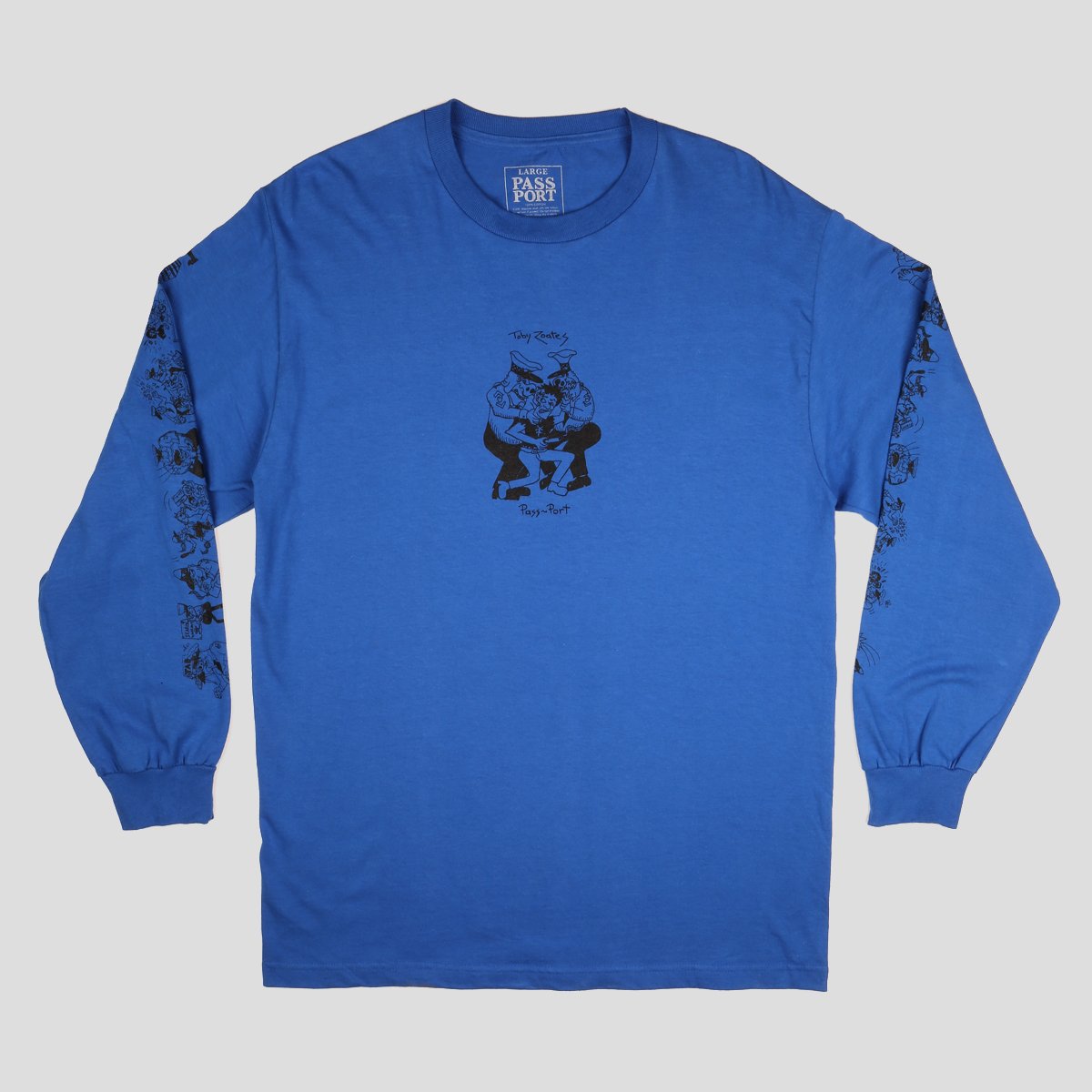 PASS~PORT TOBY ZOATES "COPPERS" L/S TEE ROYAL BLUE