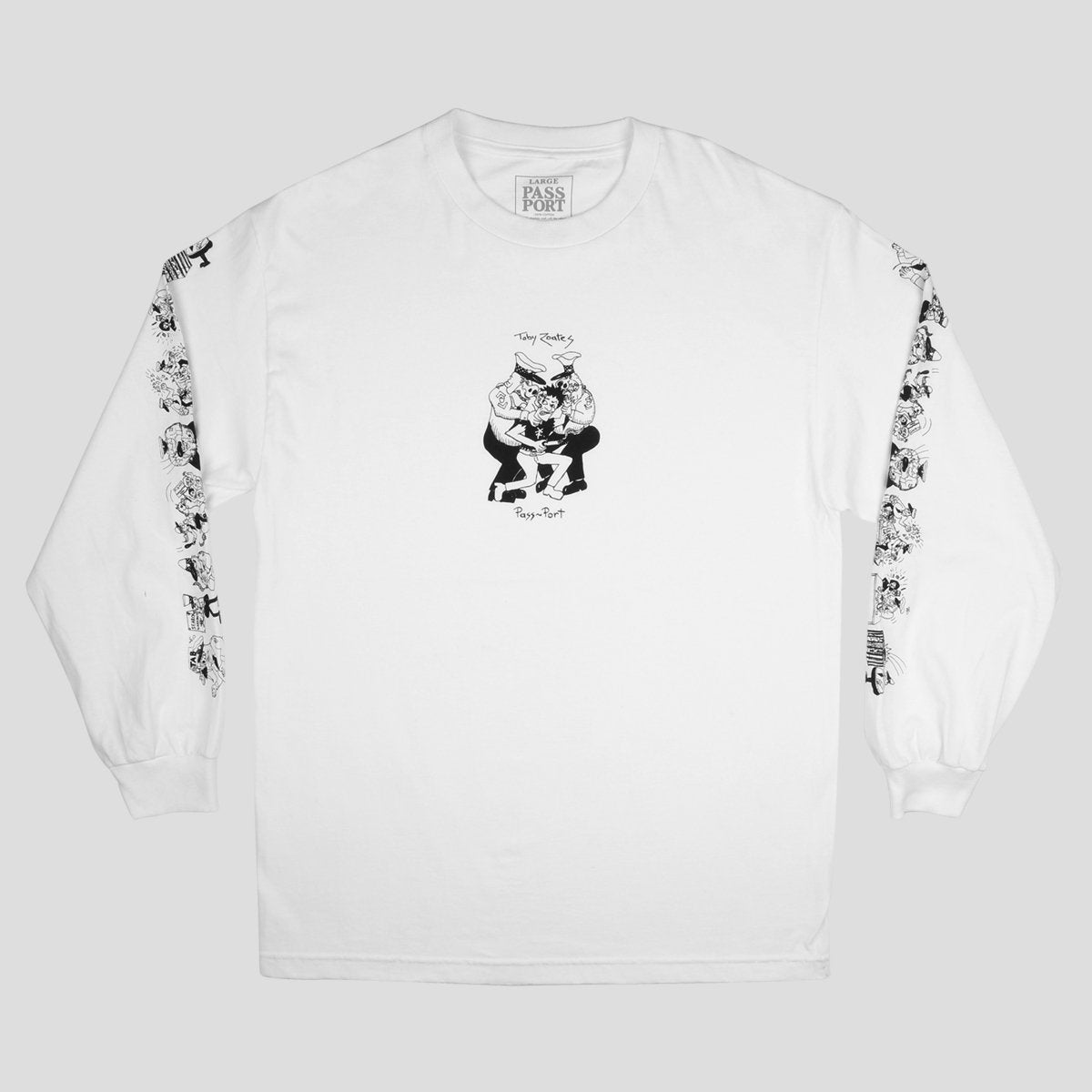 PASS~PORT TOBY ZOATES "COPPERS" L/S TEE WHITE