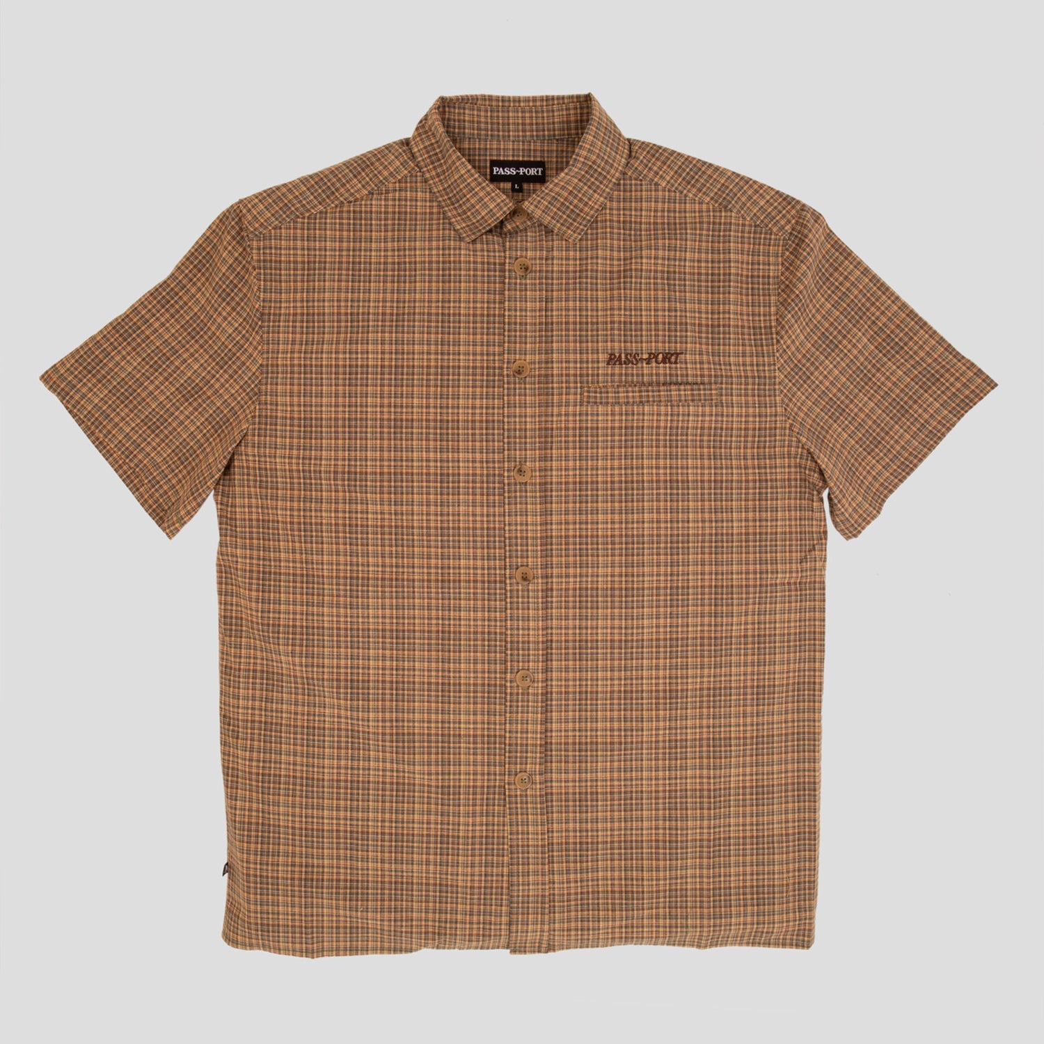 PASS~PORT "WORKERS CHECK" S/S SHIRT TEAL