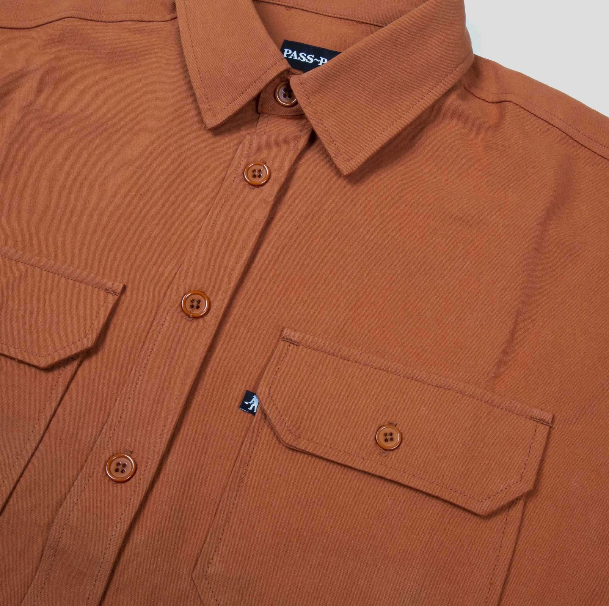 PASS~PORT "WORKERS" L/S SHIRT RUST