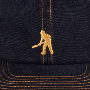 Pass~Port Workers Club Denim Cap - Washed Black