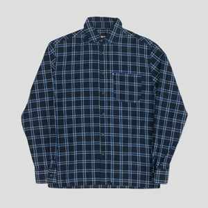 PASS~PORT "WORKERS CHECK" L/S SHIRT NAVY
