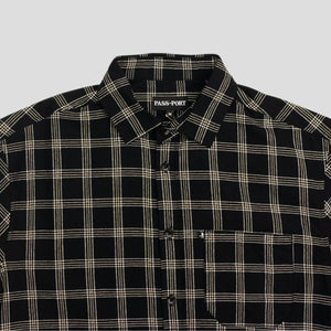 PASS~PORT "WORKERS CHECK" L/S SHIRT BLACK
