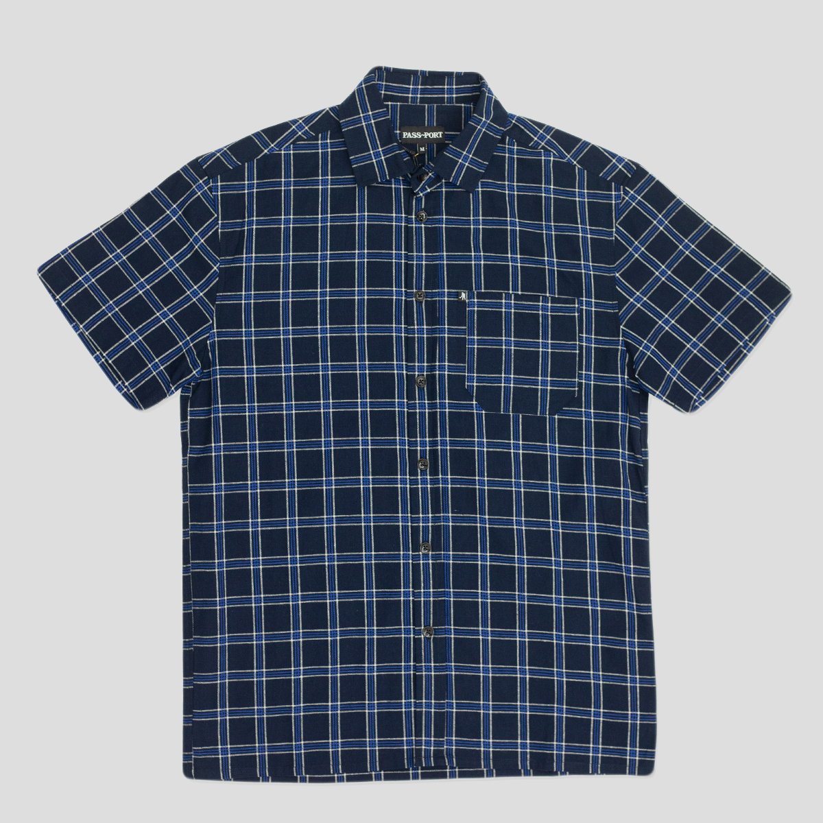 PASS~PORT "WORKERS CHECK" S/S SHIRT NAVY